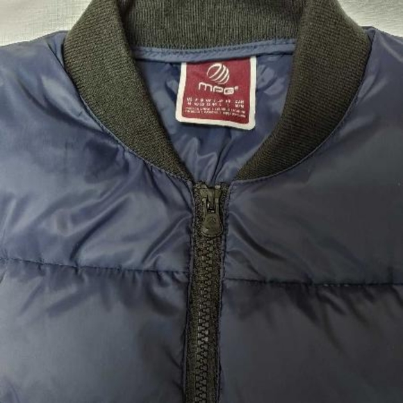 MPG USM Navy Blue Down Bomber Jacket -MClothing / Women / Outerwear / Medium ( - Picture 4 of 4